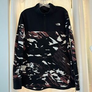 North face fleece with short zipper